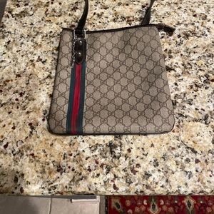 Vintage Authentic Gucci Crossbody Bag with charms.
